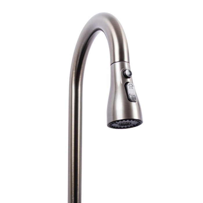Valeso Viva 5149 anthracite - 51 cm granite sink with waterfall faucet and sensor