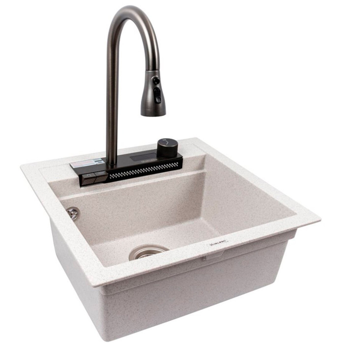Valeso Viva 5149 Topaz – kitchen set with 51 cm sink and pull-out faucet