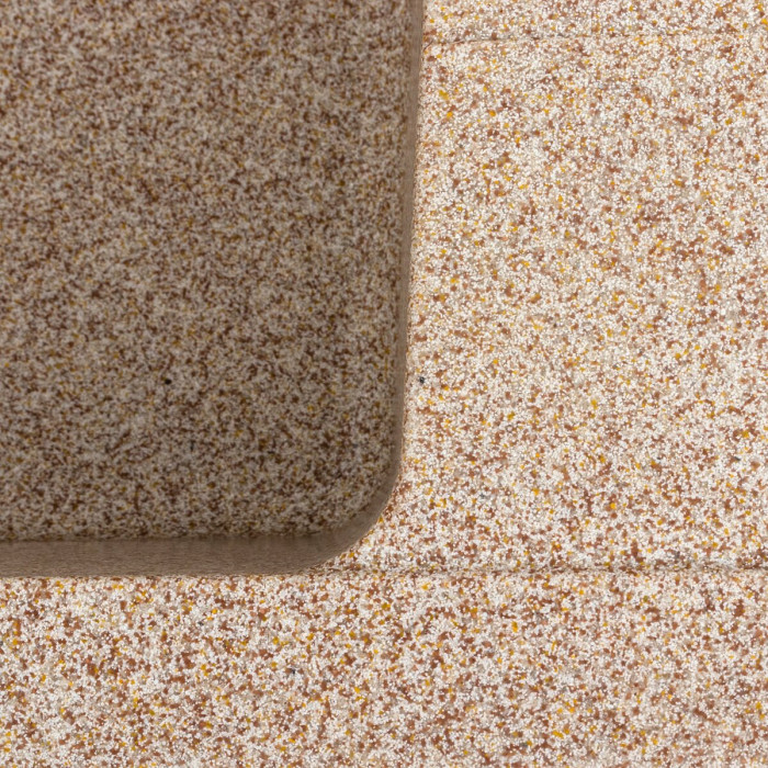 Valeso Zirkone 6250 caramel - 62/50 cm rectangular granite kitchen sink