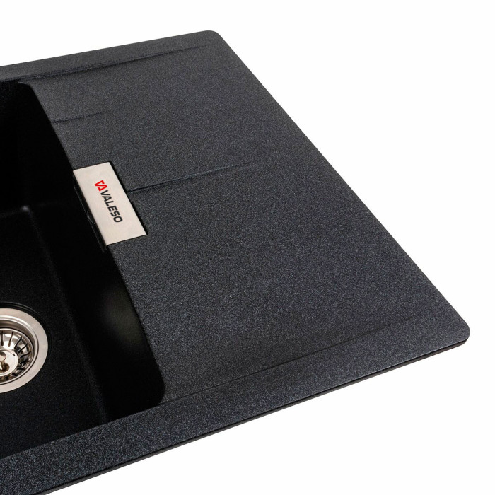 Valeso Zirkone 6250 carbon - 62 cm artificial granite kitchen sink