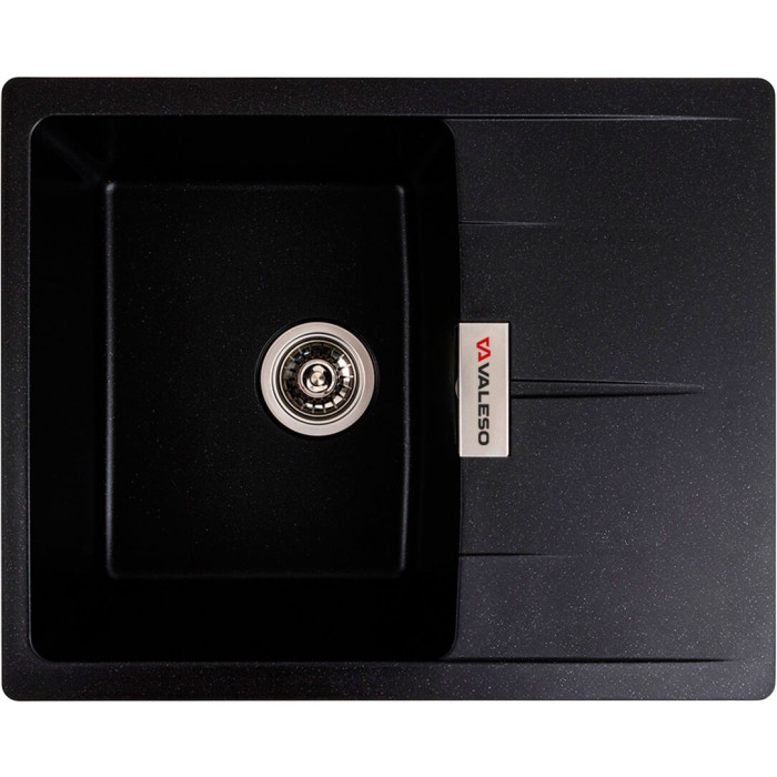 Valeso Zirkone 6250 black metallic - matte composite; 62 cm wide with dish wing