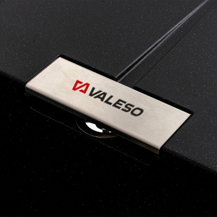 Valeso Zirkone 6250 black metallic - matte composite; 62 cm wide with dish wing