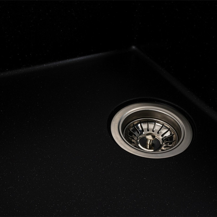 Valeso Zirkone 6250 black metallic - matte composite; 62 cm wide with dish wing