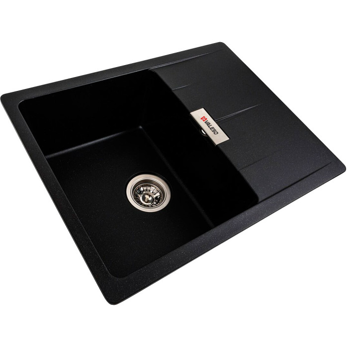 Valeso Zirkone 6250 black metallic - matte composite; 62 cm wide with dish wing