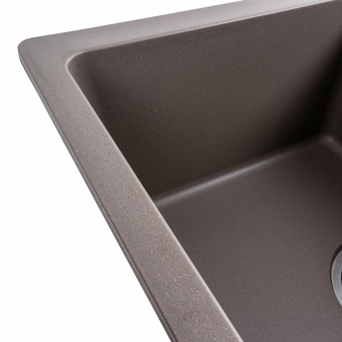 Valeso Zirkone 6250 dune - kitchen countertop sink; 62 cm wide with platform