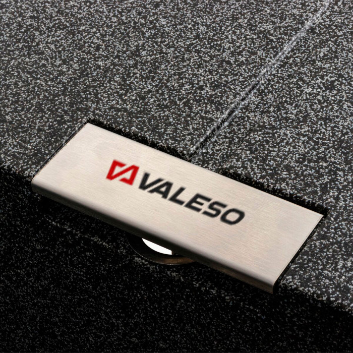 Valeso Zirkone 6250 graphite - inset kitchen sink; 62/50 cm granite