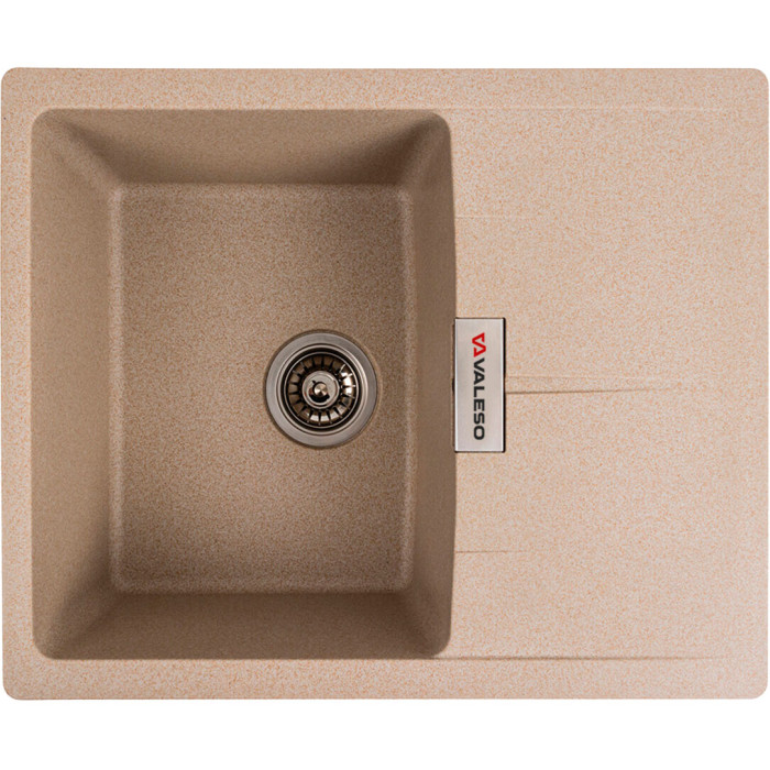 Valeso Zirkone 6250 safari - 62 cm quartz built-in kitchen sink; rectangular