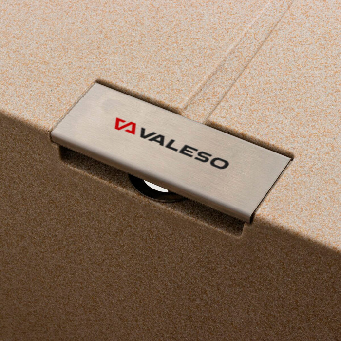 Valeso Zirkone 6250 safari - 62 cm quartz built-in kitchen sink; rectangular