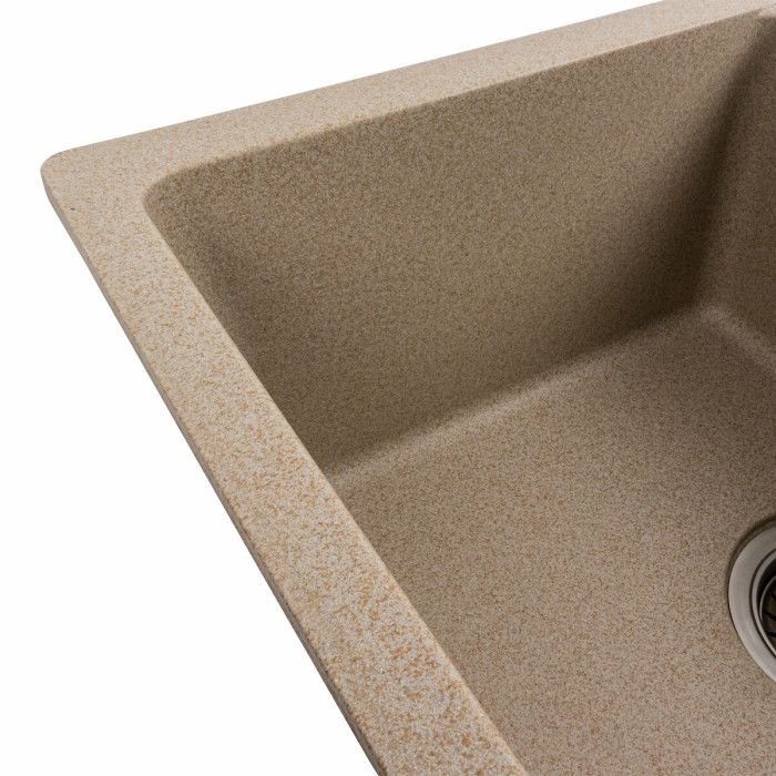 Valeso Zirkone 6250 safari - 62 cm quartz built-in kitchen sink; rectangular