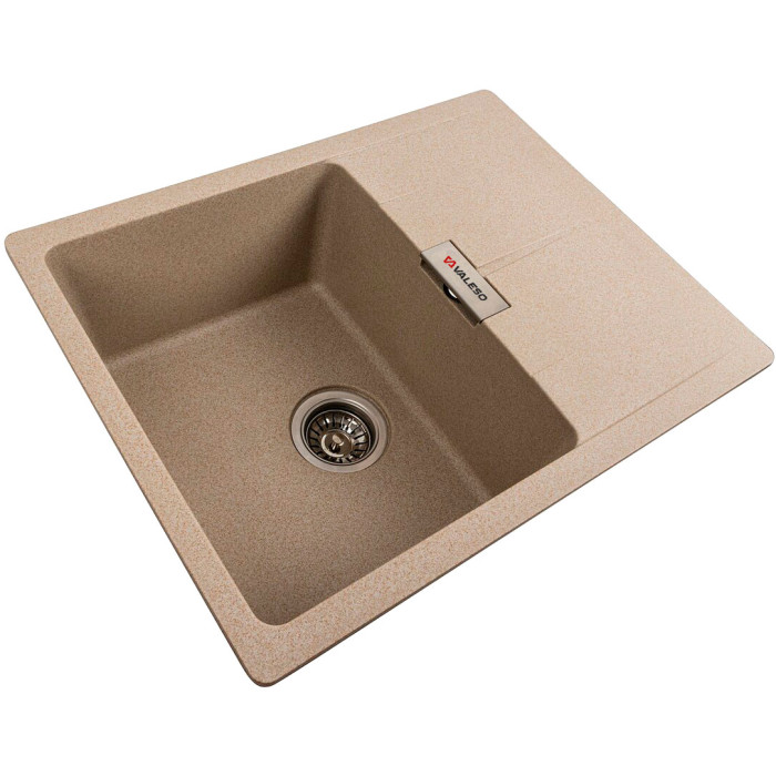 Valeso Zirkone 6250 safari - 62 cm quartz built-in kitchen sink; rectangular