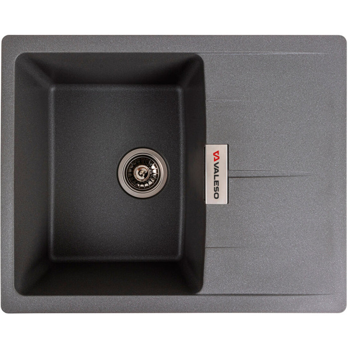 Valeso Zirkone 6250 grey monsoon - 62 cm kitchen sink artificial granite
