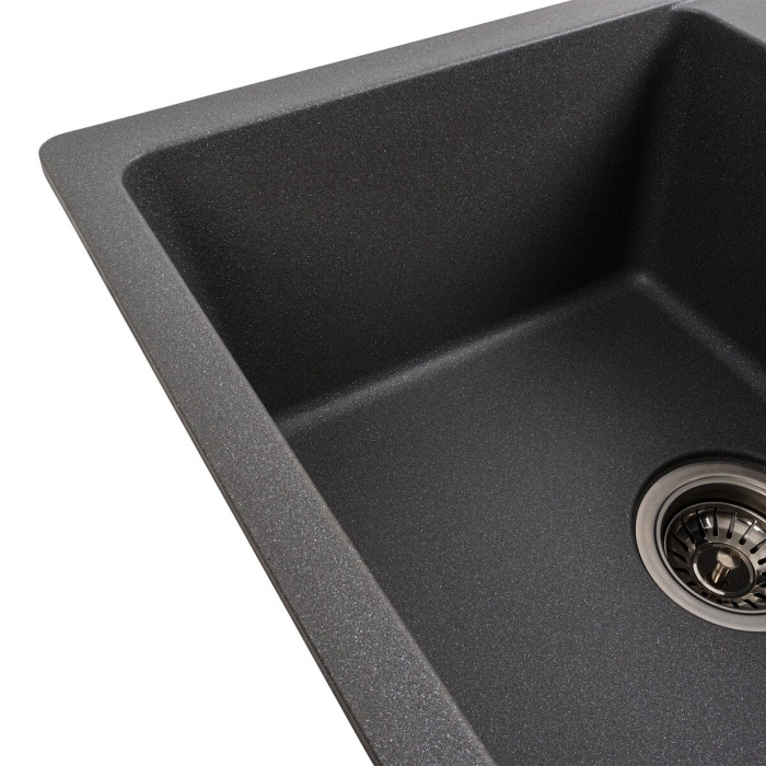 Valeso Zirkone 6250 grey monsoon - 62 cm kitchen sink artificial granite