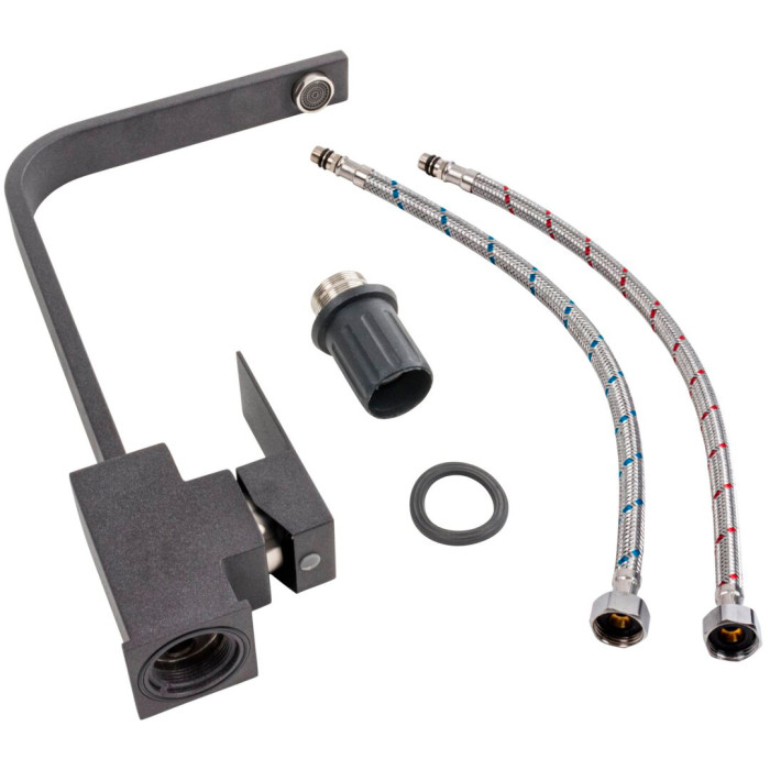 Valeso 179 NES Carbon Kitchen Faucet – Stainless Steel, Color-Matched Finish