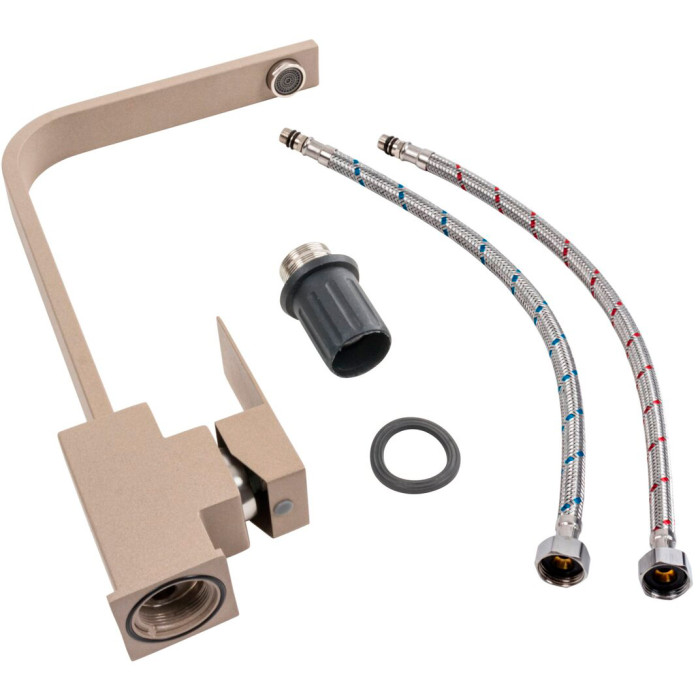 Valeso 179 NES Titan kitchen faucet — nut mounting and stainless steel body