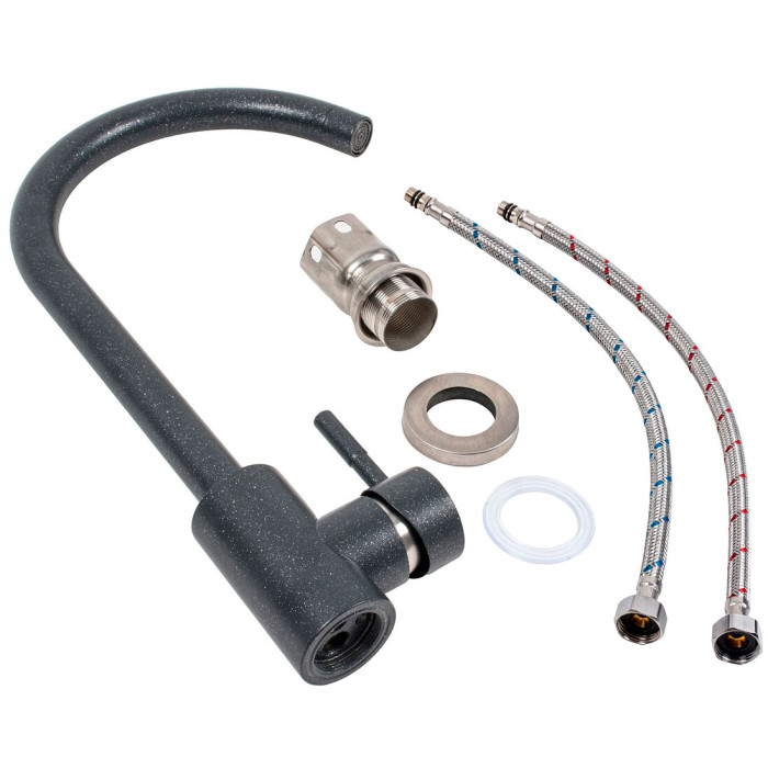 Valeso 56 B NESP Anthracite kitchen faucet — single-lever, matching the kitchen sink color