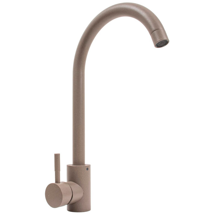 Кухонний змішувач Valeso 56 B NESP титан — в корпусі з нержавіючої сталі в колір мийки