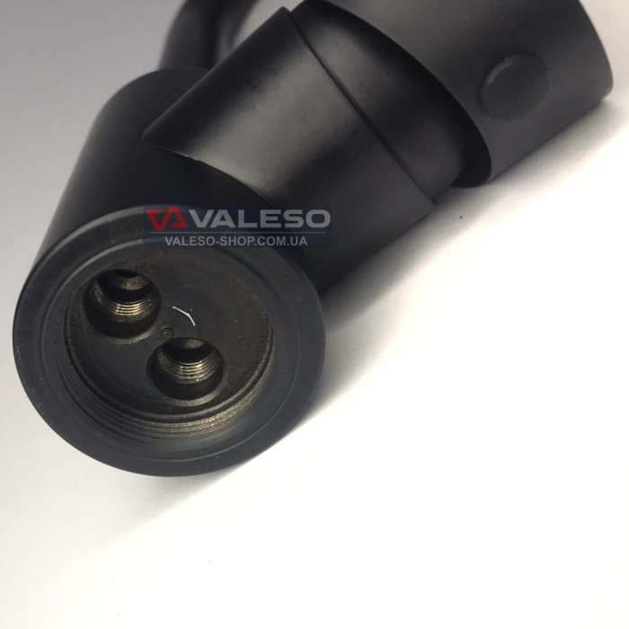 Valeso BG76 черный - смеситель 33 см для кухни из нержавейки с черным покрытием