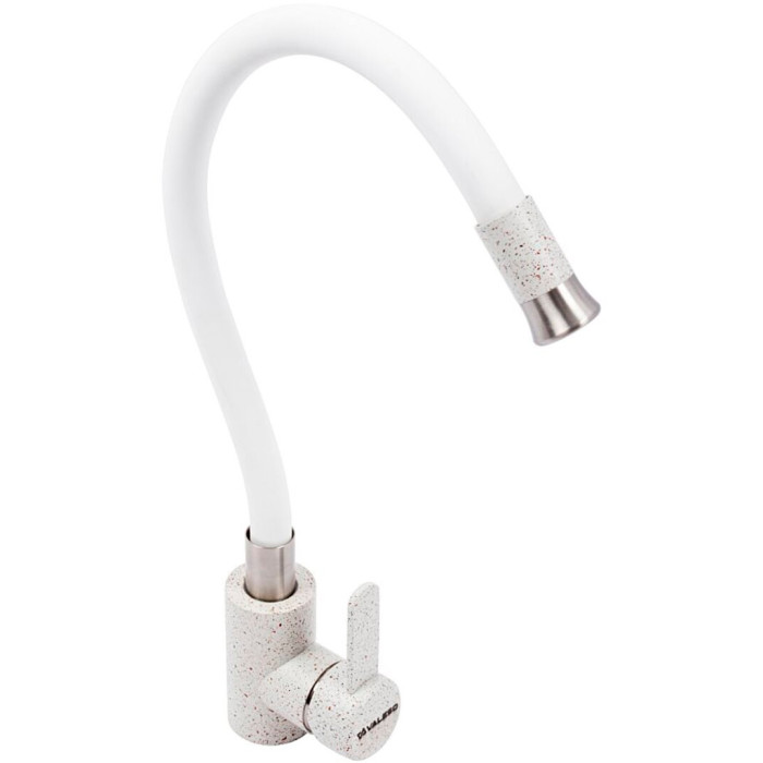 Kitchen mixer Valeso KT91 white/topaz with reflex spout for granite sinks