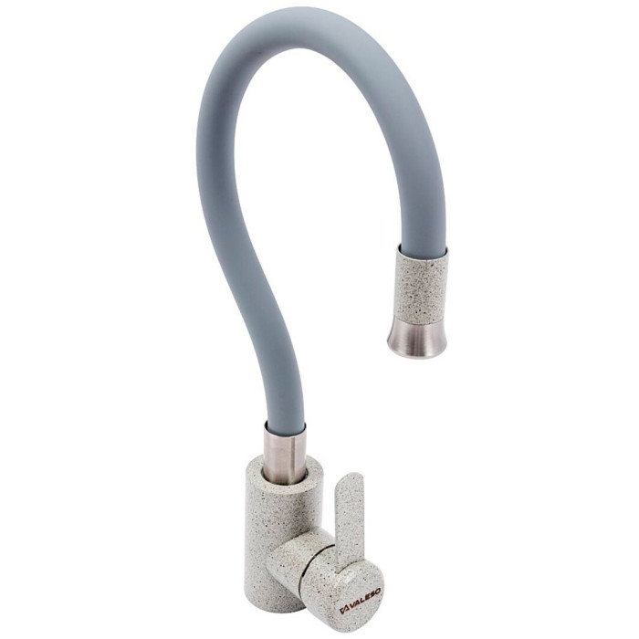 Kitchen mixer Valeso KT92 gray/gray - flexible, matching the color of a granite sink