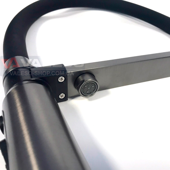 Kitchen faucet Valeso NES TN66 PVD black – faucet with filter and flexible spout