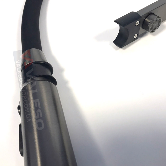 Kitchen faucet Valeso NES TN66 PVD black – faucet with filter and flexible spout