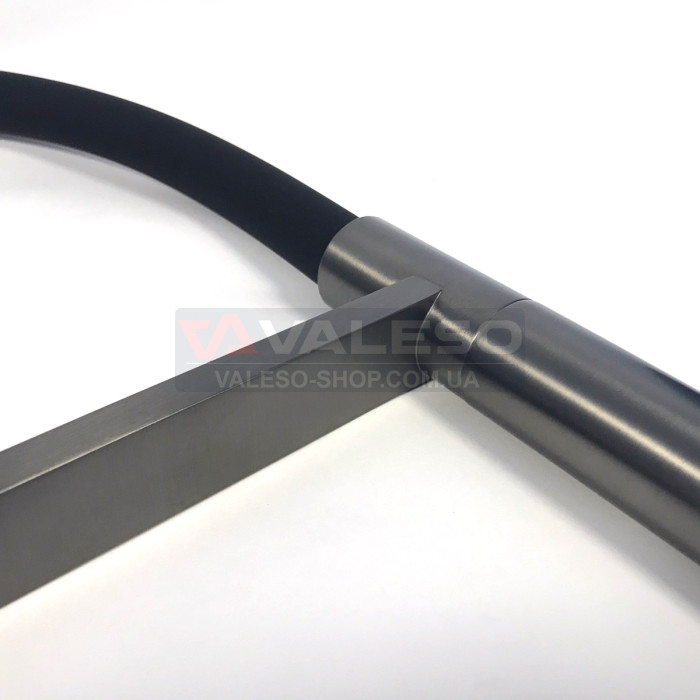 Kitchen faucet Valeso NES TN66 PVD black – faucet with filter and flexible spout