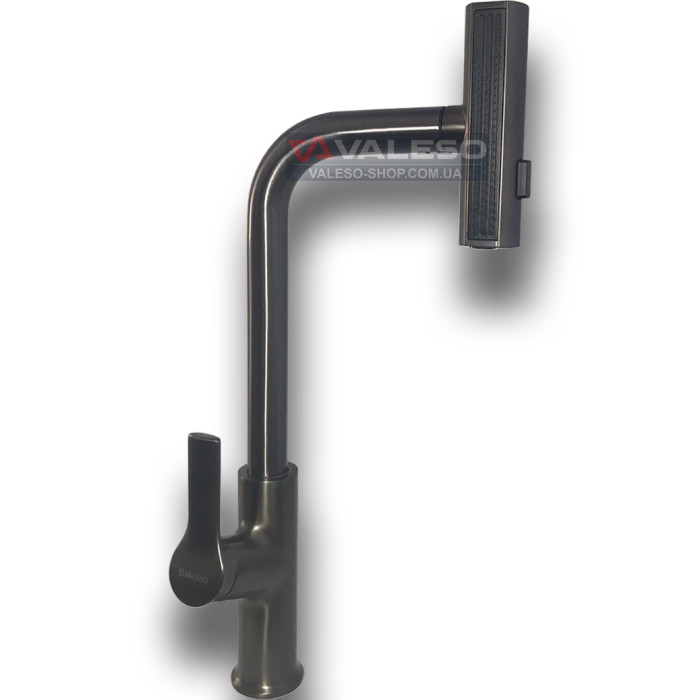 Valeso TH37 PVD Black – Brass Kitchen Faucet with an Innovative "Stream/Shower" Switching System