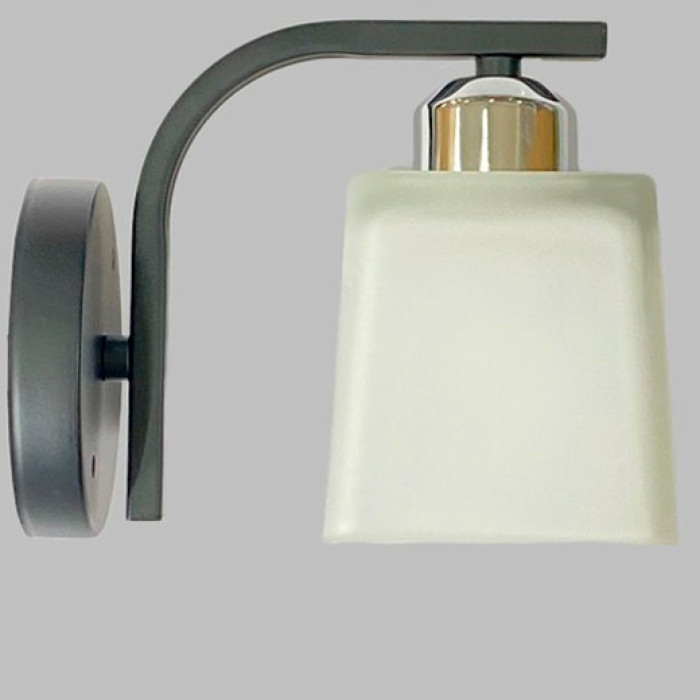 Valeso B 6940B/1 Wall Light Black + Chrome — wall-mounted, E27 socket