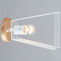 Wall lamp Valeso B N6687/1W White + Wood