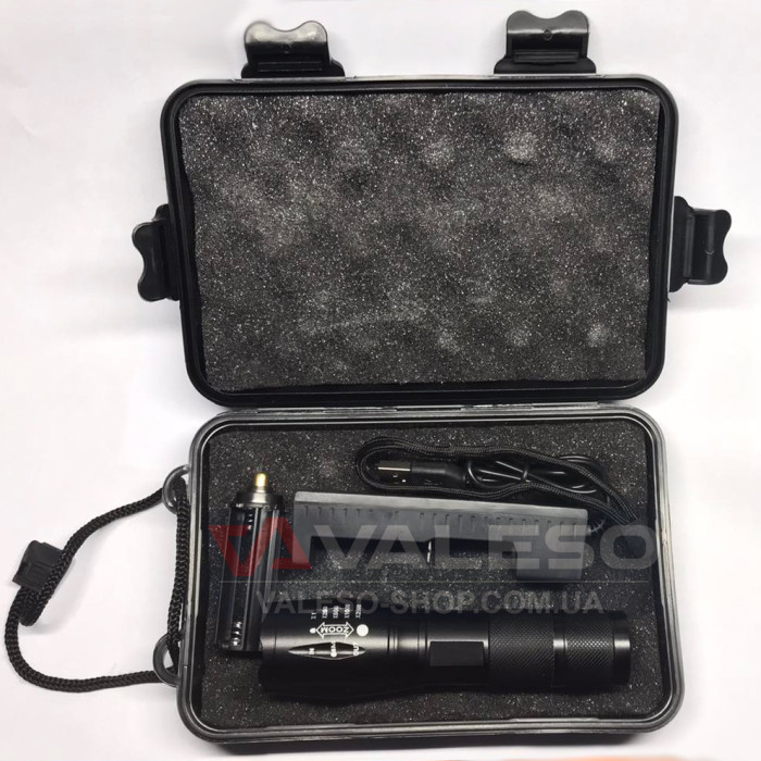 Фонарик Sirius T6 600Lm Kit - ручной с возможностью работы от аккумулятора или 3 шт ААА