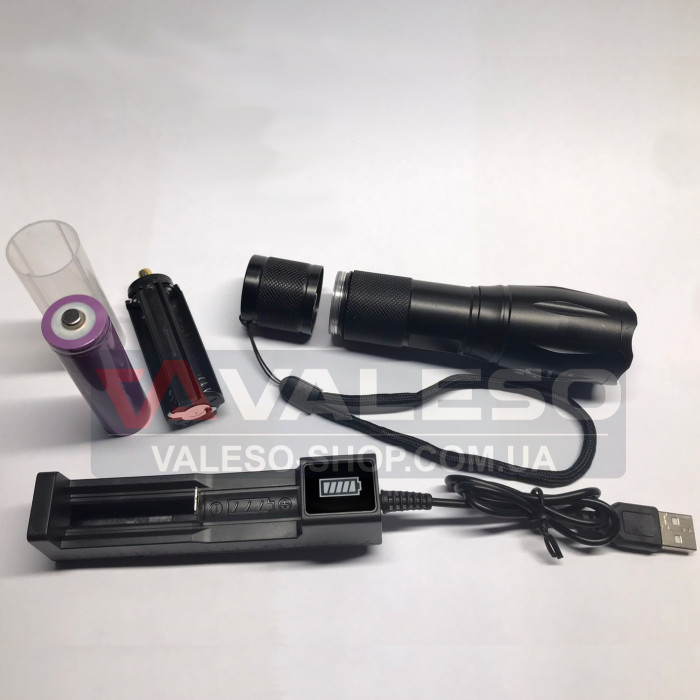 Фонарик Sirius T6 600Lm Kit - ручной с возможностью работы от аккумулятора или 3 шт ААА