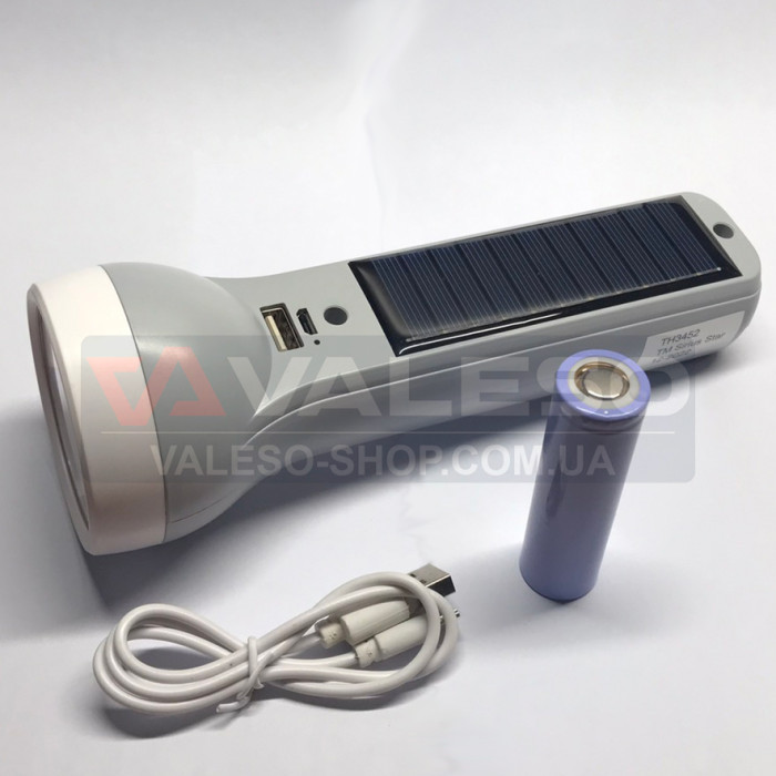 Ліхтарик Sirius TH 3452 – автономний, із зарядкою від вбудованої сонячної панелі