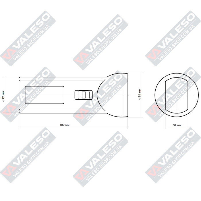 Ліхтарик Sirius TH 3452 – автономний, із зарядкою від вбудованої сонячної панелі