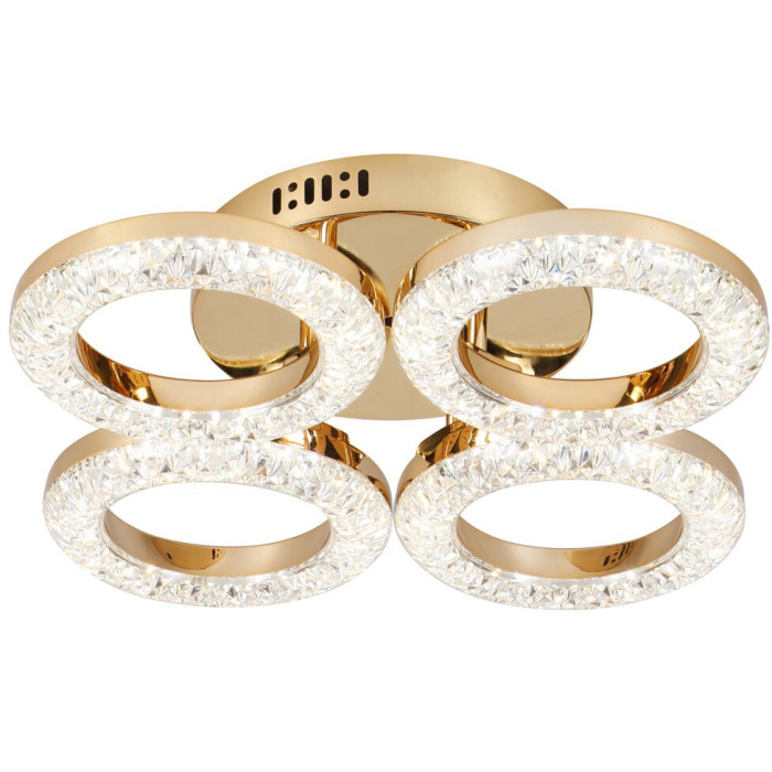 Sirius 2723/4 GD - LED chandelier with a power of 64 W with 4 ring-shaped shades