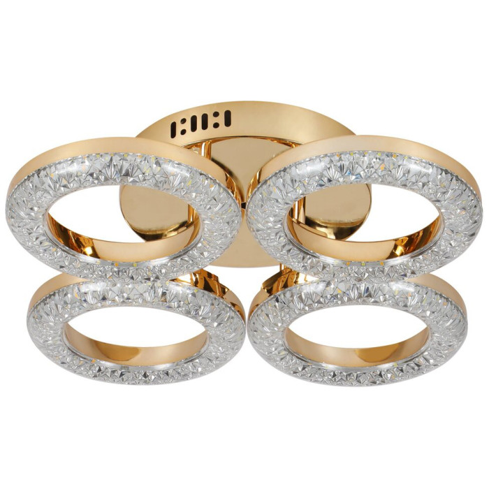 Sirius 2723/4 GD - LED chandelier with a power of 64 W with 4 ring-shaped shades