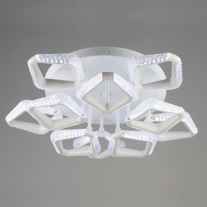 Люстра Sirius B YH1301/10 WT — стельова з ромбоподібними світлодіодними плафонами