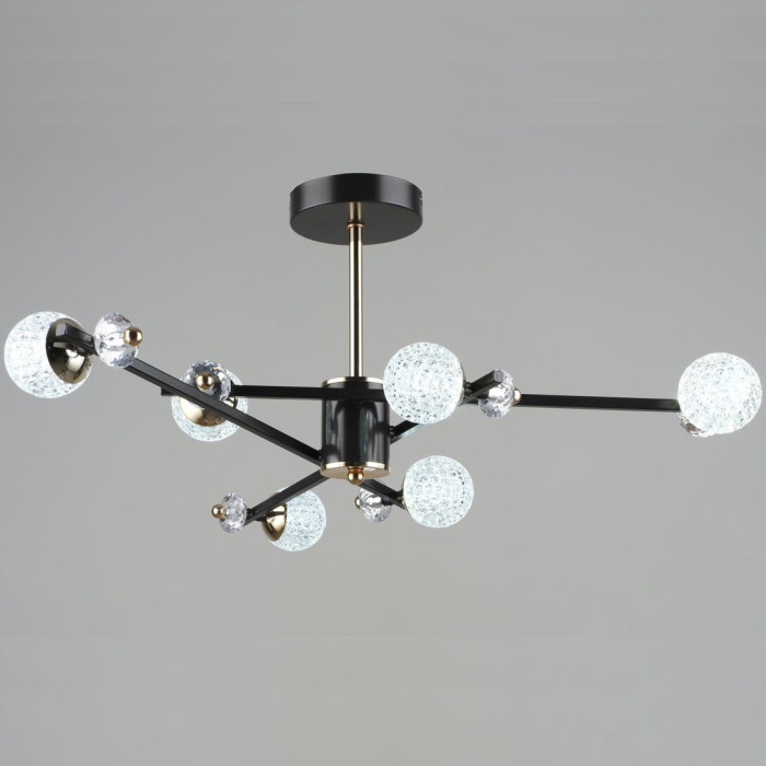 Sirius B N6189/6 Coffee + FGD - diode chandelier with 6 arms, power 72 W