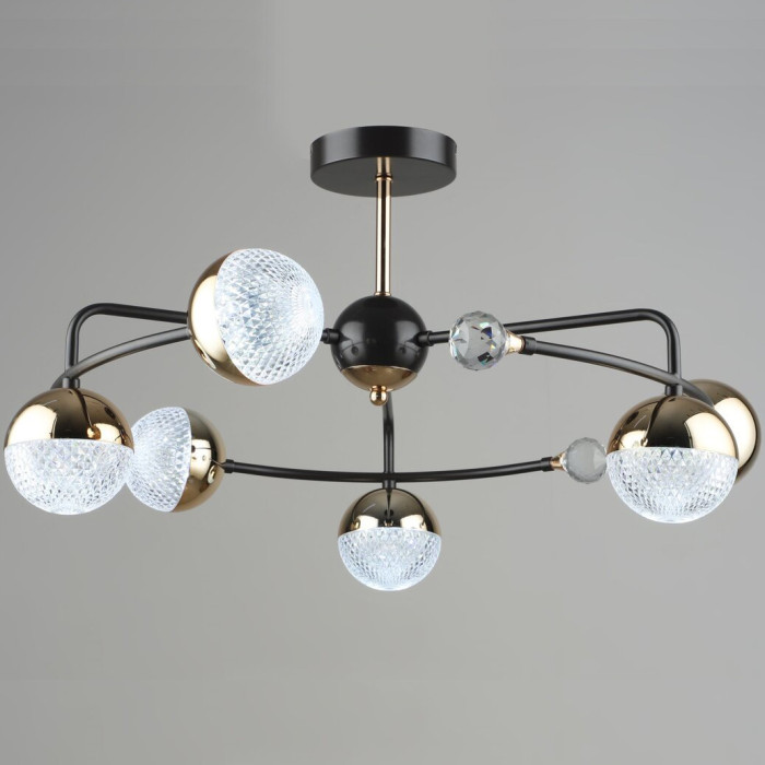 Sirius B N6192/6 Coffee + FGD - chandelier with 6 spherical shades
