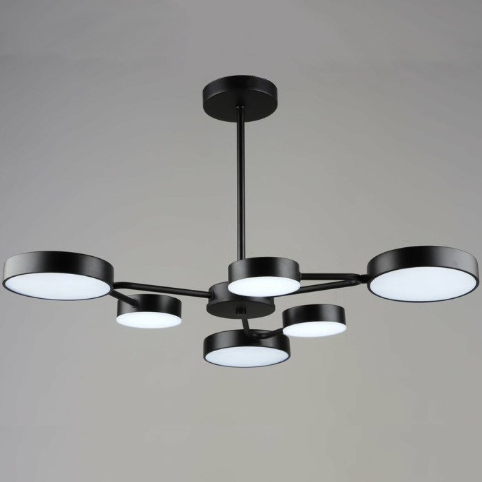 Люстра Valeso B YH1354/3+3 BK - LED плафоны 6 шт, мощностью 63 Вт