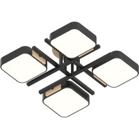Chandelier Valeso XI3358-4 Black+Wood