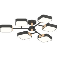 Люстра Valeso XI3363-6 Чорний+Дерево