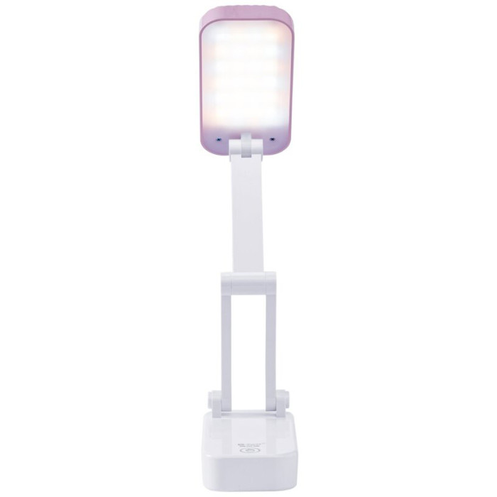Valeso 1916 Pink — LED foldable desk lamp powered by battery or mains