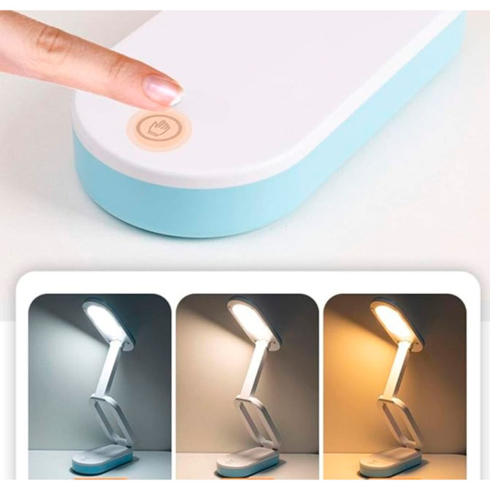 Valeso 1964 Blue - compact foldable LED light fixture with battery