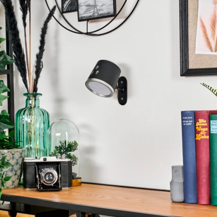 Sirius BL 1005 black - LED lamp desk or wall with built-in battery