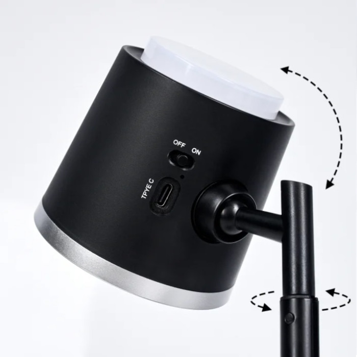Sirius BL 1005 black - LED lamp desk or wall with built-in battery