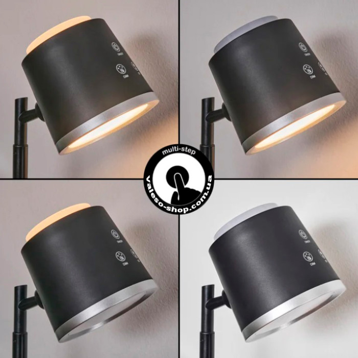 Sirius BL 1005 black - LED lamp desk or wall with built-in battery