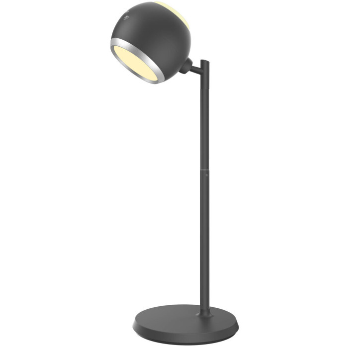 Sirius BL 1017 black - desktop LED lamp with spherical shade