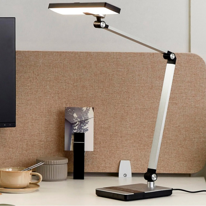 Sirius BL 1105 C silver - desktop LED lamp with fast charging
