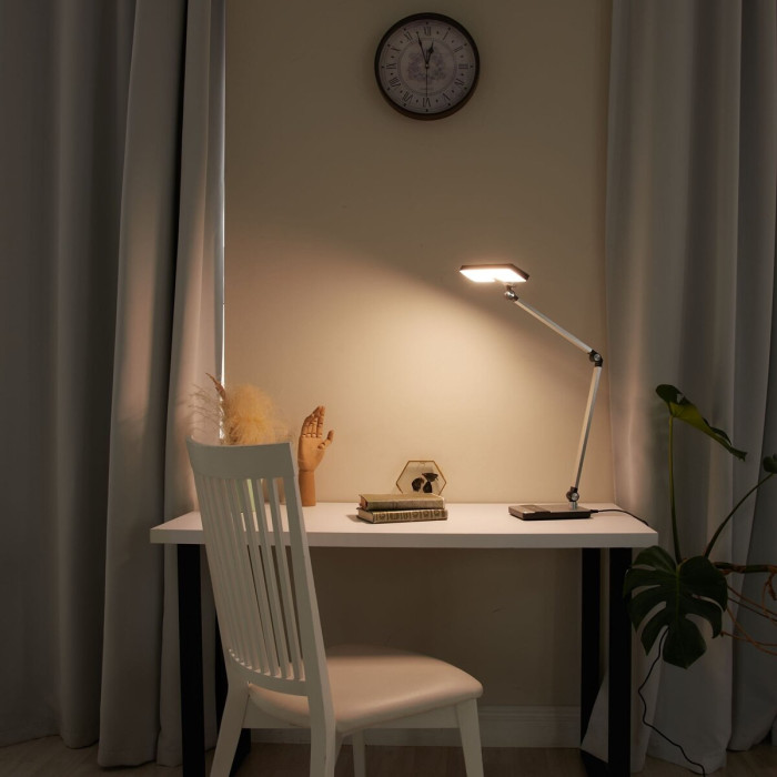 Sirius BL 1105 C silver - desktop LED lamp with fast charging
