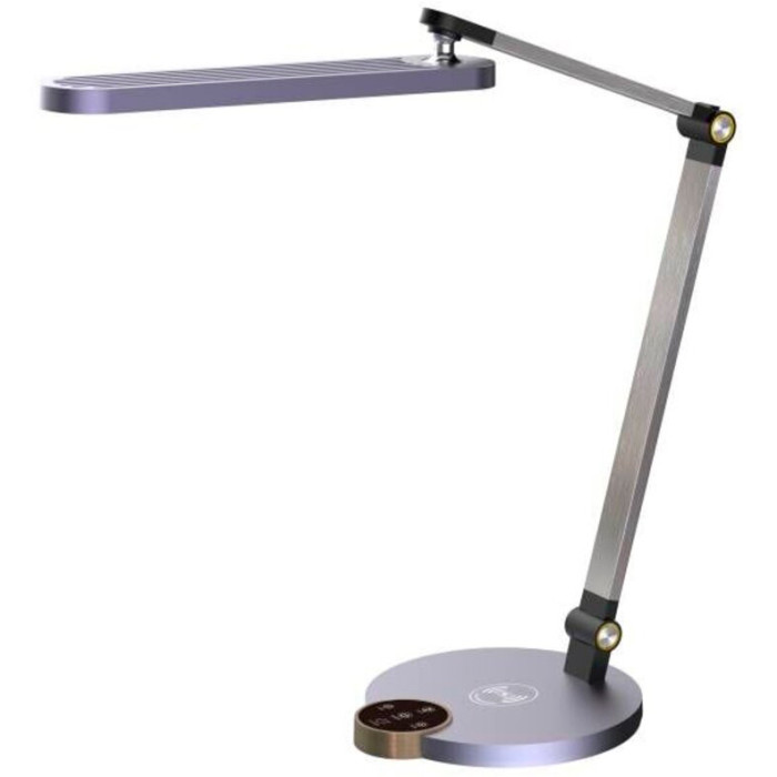 Sirius BL 1131 C matte gray - tall LED table lamp touch + charger for phone